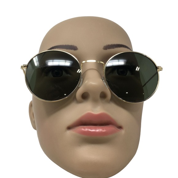 John Lennon Classic Circle Round Style Sunglasses, Unisex Dark Green - Picture 1 of 6